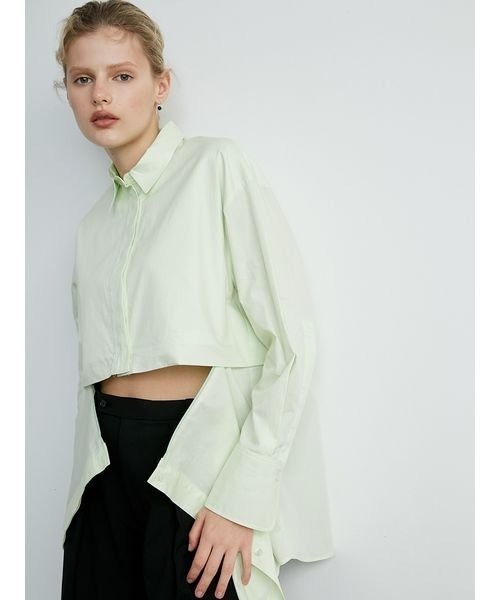 「styling/」 長袖シャツ ONE SIZE オレンジ レディース_画像5
