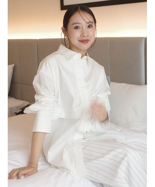 「styling/」 長袖シャツ ONE SIZE オレンジ レディース_画像6