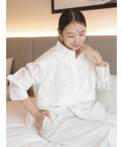 「styling/」 長袖シャツ ONE SIZE オレンジ レディース_画像7