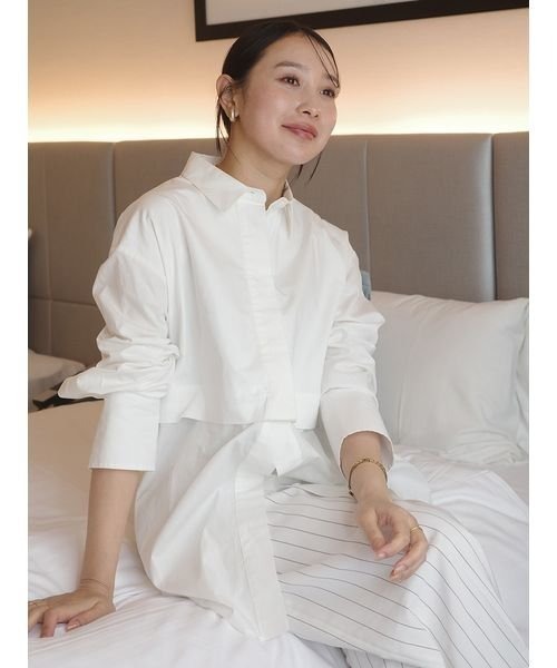 「styling/」 長袖シャツ ONE SIZE オレンジ レディース_画像8