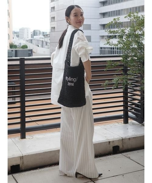 「styling/」 長袖シャツ ONE SIZE オレンジ レディース_画像9