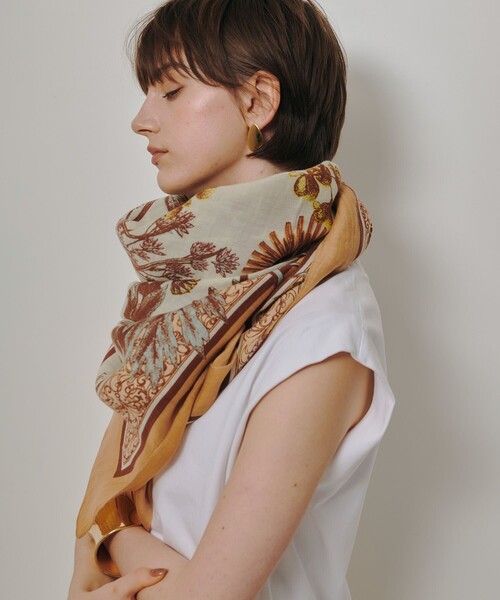 manipuri（マニプリ） ストール マフラー × allureville」INDIA STOLE