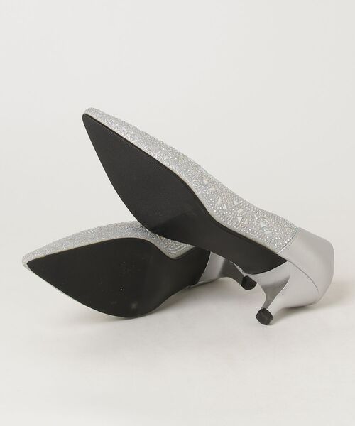 「niana」 「haremode」パンプス 24cm シルバー レディース_画像3