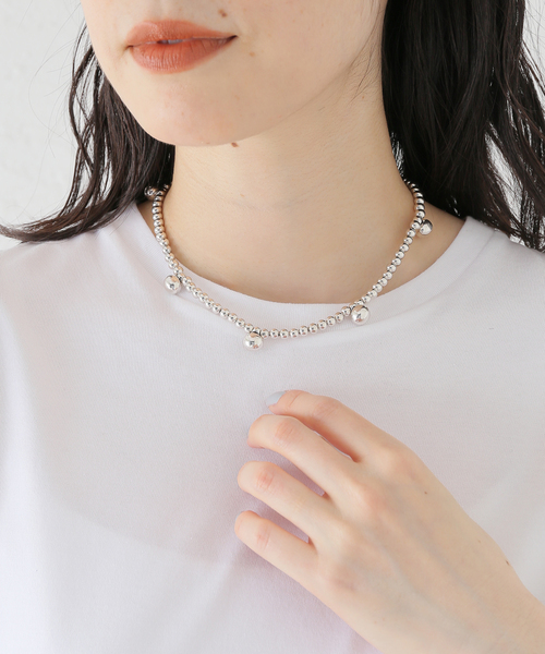 ネックレス 「PHILIPPE AUDIBERT」 Perry necklace brass a レディースの画像