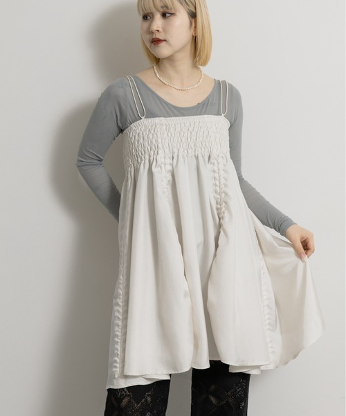 ワンピース cwtch　FLOWER MINI DRESSの画像