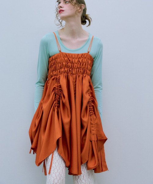 ワンピース cwtch　FLOWER MINI DRESSの画像