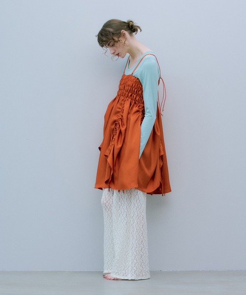 ワンピース cwtch　FLOWER MINI DRESSの画像