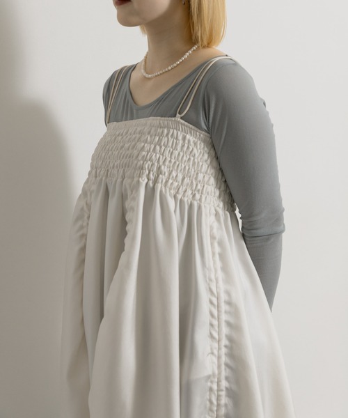 ワンピース cwtch　FLOWER MINI DRESSの画像