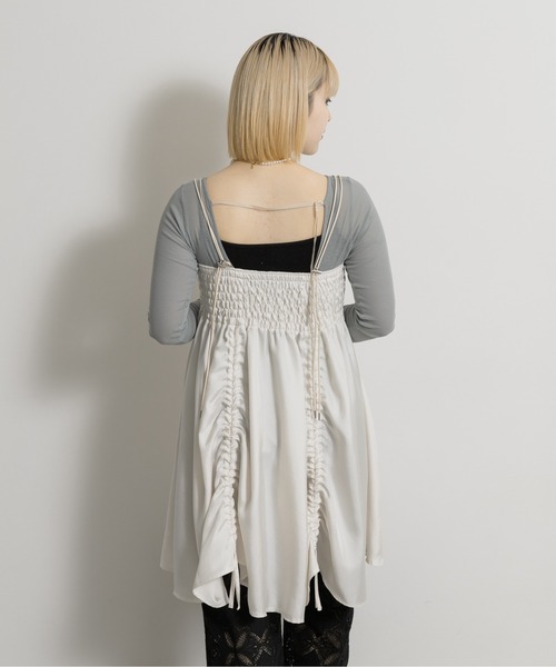 ワンピース cwtch　FLOWER MINI DRESSの画像