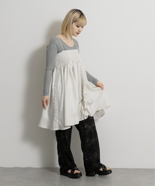 ワンピース cwtch　FLOWER MINI DRESSの画像