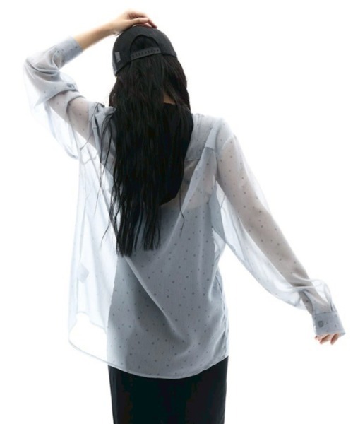 ブラウス シャツ 「OJOS」Graphic Sheer Shirts / 「オホス
