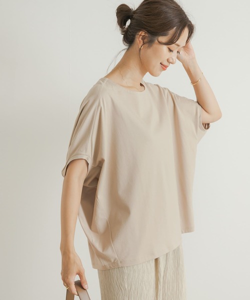「URBAN RESEARCH DOORS」 半袖カットソー MEDIUM オフホワイト レディース_画像6