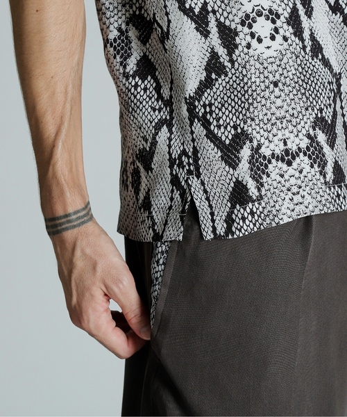 Schott N.Y.C（ショット） 「schott」 半袖シャツ M ライトグレー