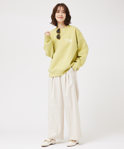 「abahouse mavie」 長袖カットソー フリー アイボリー レディース_画像2