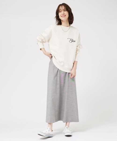 「abahouse mavie」 長袖カットソー フリー アイボリー レディース_画像9
