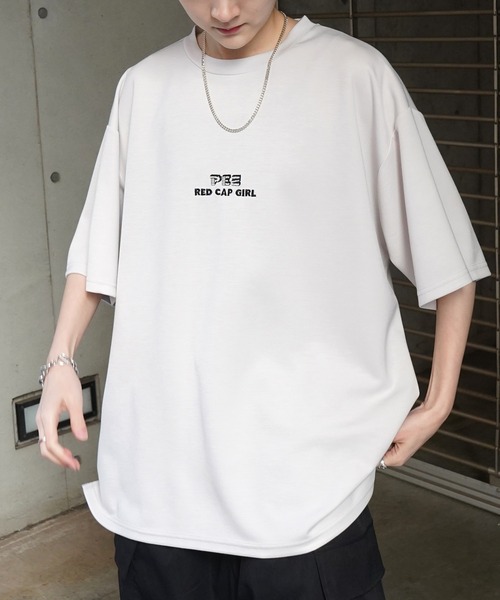 「Red Cap Girl」 半袖Tシャツ L ブルー系その他 メンズ_画像9