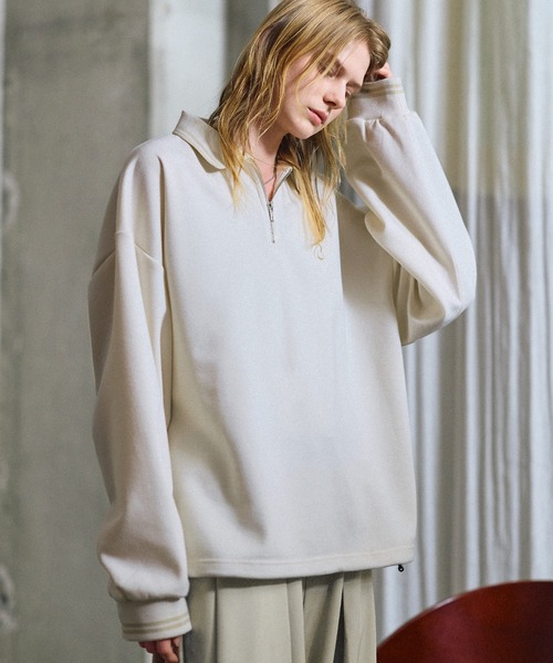 「ROCHEM」 長袖ポロシャツ X-SMALL ネイビー メンズ_画像2