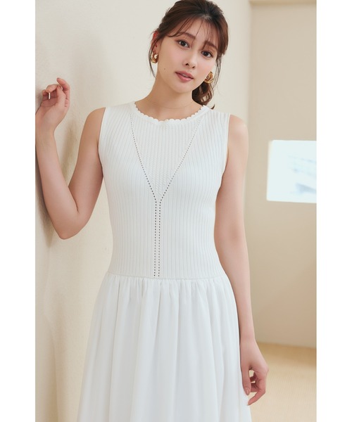 Her lip to ワンピース Eyelet Knit Docking Dress : ZOZOTOWN Yahoo