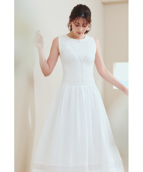 Her lip to ワンピース Eyelet Knit Docking Dress : ZOZOTOWN Yahoo