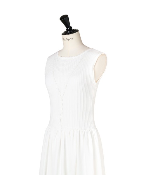 Her lip to ワンピース Eyelet Knit Docking Dress : ZOZOTOWN Yahoo