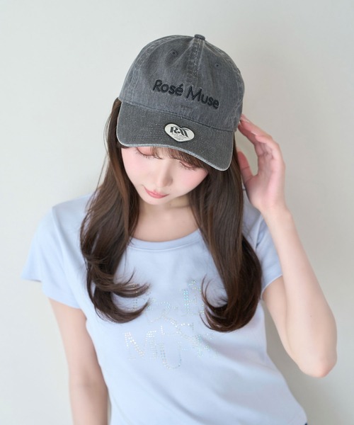 Rose Muse（ロゼミューズ） キャップ 帽子 Basic washed cap