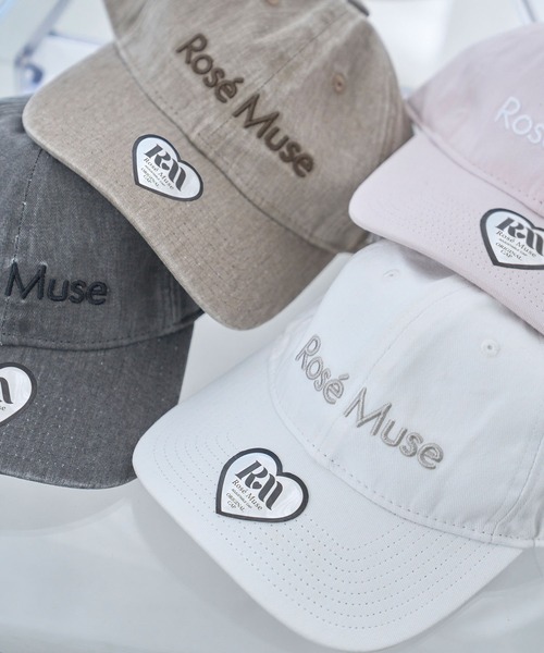 Rose Muse（ロゼミューズ） キャップ 帽子 Basic washed cap