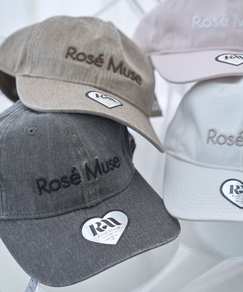 Rose Muse（ロゼミューズ） キャップ 帽子 Basic washed cap