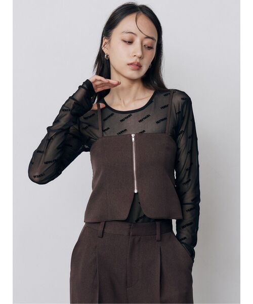 MURUA（ムルーア） tシャツ デジタルロゴシアートップス 秋服