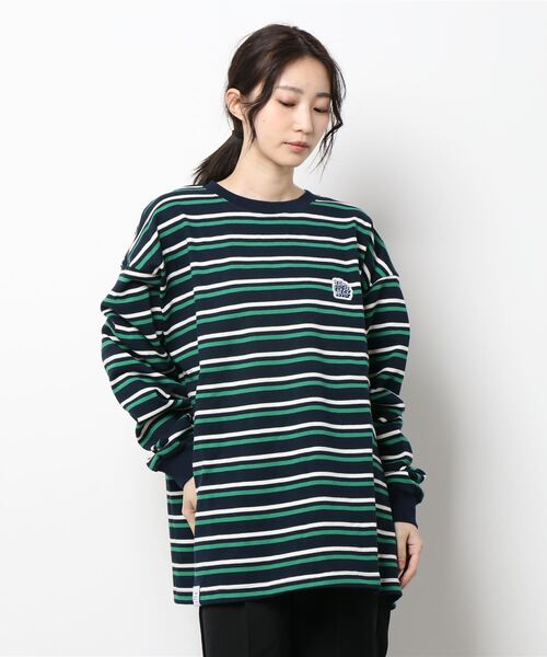 「LIBERE」 長袖Tシャツ SMALL ブラウン メンズ_画像3