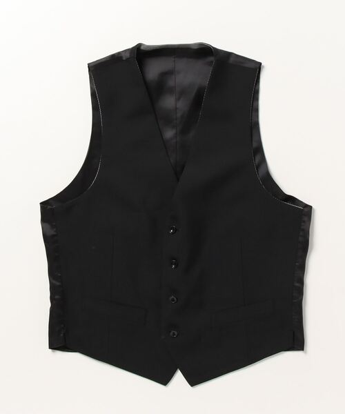 「SUIT SELECT」 ジレ Y5 ブラック メンズ_画像3
