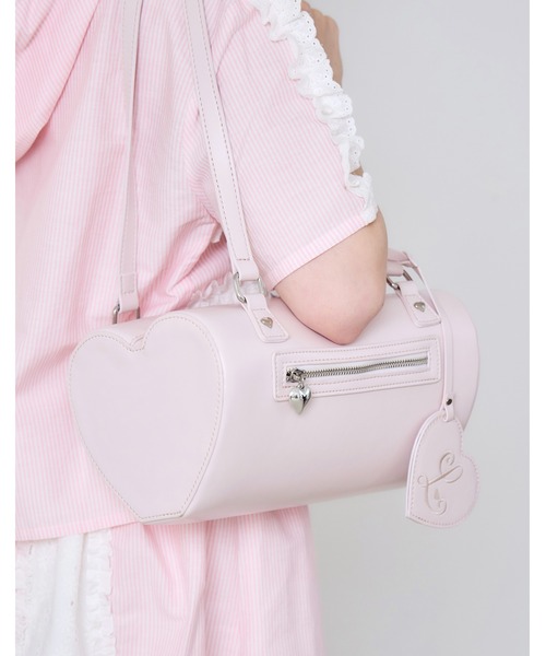 Lolime by mellfy memory ボストンバッグ puffy heart shape bag 