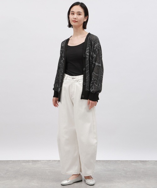 「LAKOLE」 カーディガン MEDIUM グリーン レディース_画像2