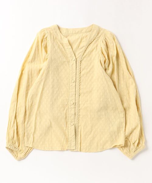 「SHIPS any」 長袖ブラウス ONE SIZE イエロー レディース_画像2