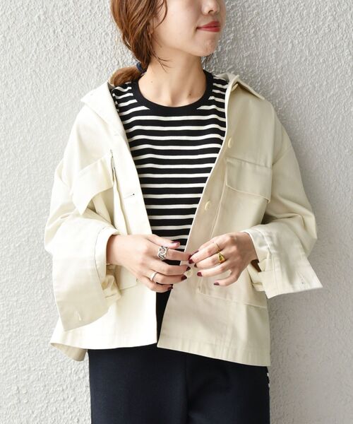 「SHIPS any」 ジャケット ONE SIZE オフホワイト レディース_画像5
