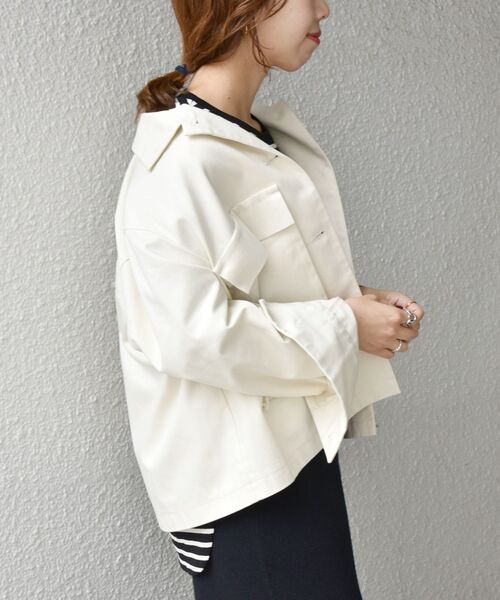 「SHIPS any」 ジャケット ONE SIZE オフホワイト レディース_画像6