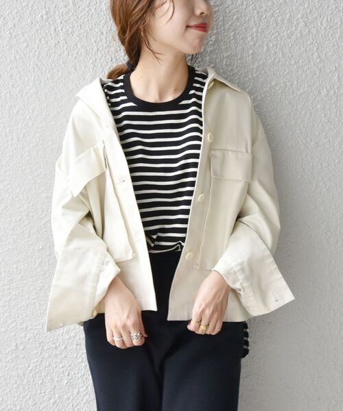 「SHIPS any」 ジャケット ONE SIZE オフホワイト レディース_画像7