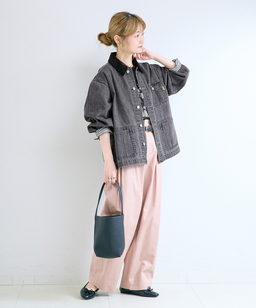 大人気　DU JOUR デニムジャケット　オーバーサイズ B.C STOCK（ベーセーストック） デニムジャケット gジャン