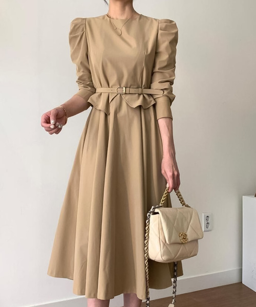 ワンピース ベルト付きパフスリーブワンピース Zozotown Paypayモール店 通販 Paypayモール