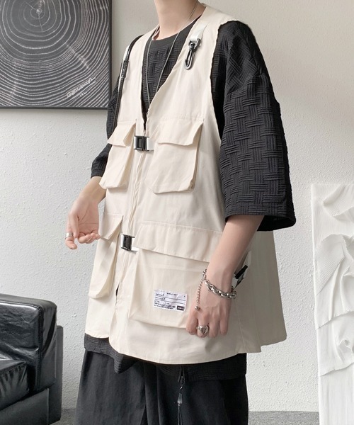 chieko+ round back zip vest タグ付き新品未使用