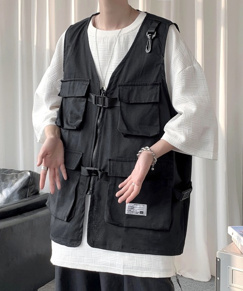 かえで新品タグ付きVALENCIA VEST ベスト　ジレ　ブラック 2453-0011-1.jpg