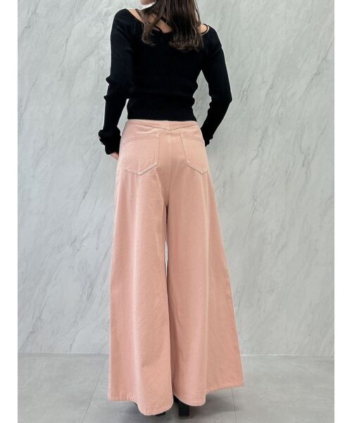 dazzlin ダズリン　ワイド　デニム　パンツ　XS ボトムス　完売品　大人気 dazzlin ジーンズ デニム デニムパンツ ダブルハイウエスト