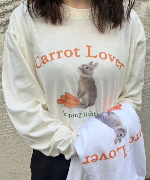 tシャツ ウサギプリントロンT レディース : ZOZOTOWN Yahoo!店
