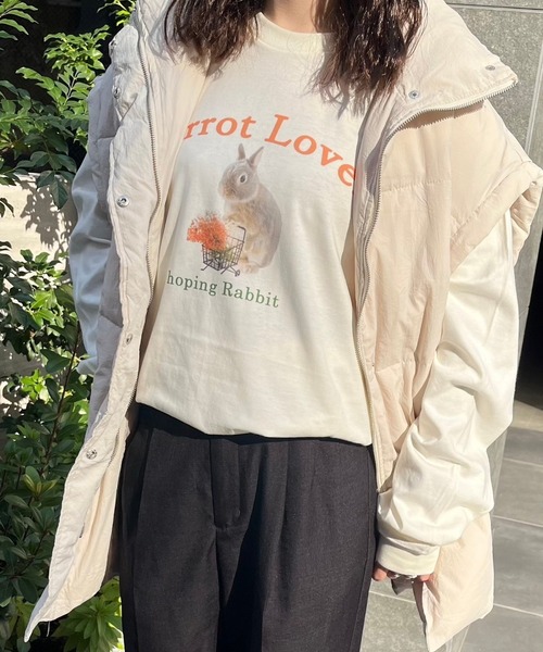 tシャツ ウサギプリントロンT レディース : ZOZOTOWN Yahoo!店 - 通販