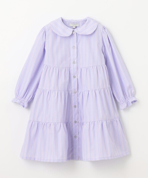 ファッション人気ブランドランキング any FAM ワンピース ストライプ シャツ キッズ 子供服 女の子 その他