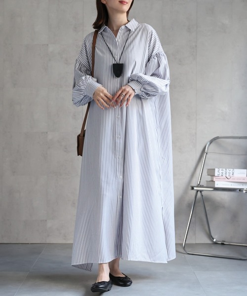 ★最終価格★新品【HaTaKaKe×TSUHARU】袖切替ボリュームワンピース 新品未使用】HaTaKaKe×TSUHARU 袖切替ボリュームワンピース 【公式通販】