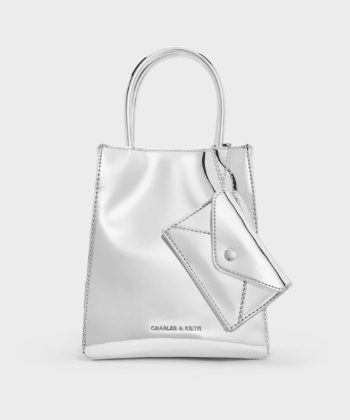 追跡★Charles&Keith Matina イーロンゲイティド トートバッグ CHARLES & KEITH◇Matina イーロンゲイティド トートバッグ