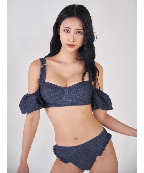 ®️　ビキニ darich 水着　新品未使用 Darich 水着 ベルトデザインハイウエストデニムビキニ