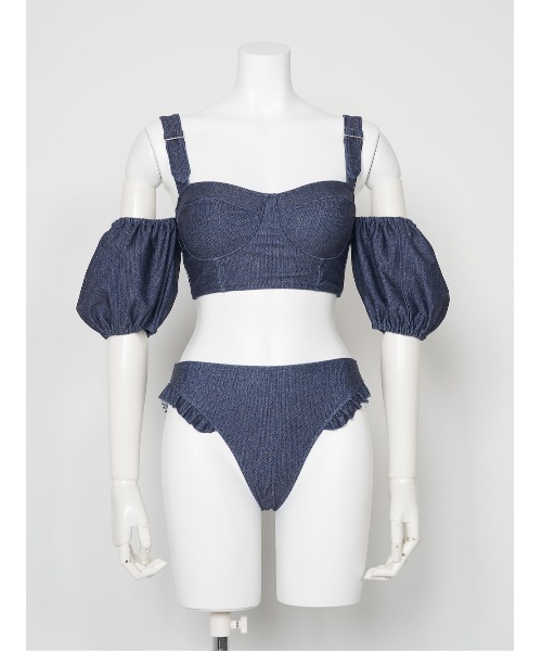 Darich☆水着☆新品未使用 Darich 水着 ベルトデザインハイウエストデニムビキニ