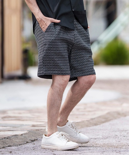 CAMBIO（カンビオ） パンツ mp12357- Denim Jacquard Short Pants