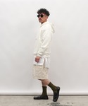 パンツ ふくれジャガード サイドギャザー ハー...の詳細画像2